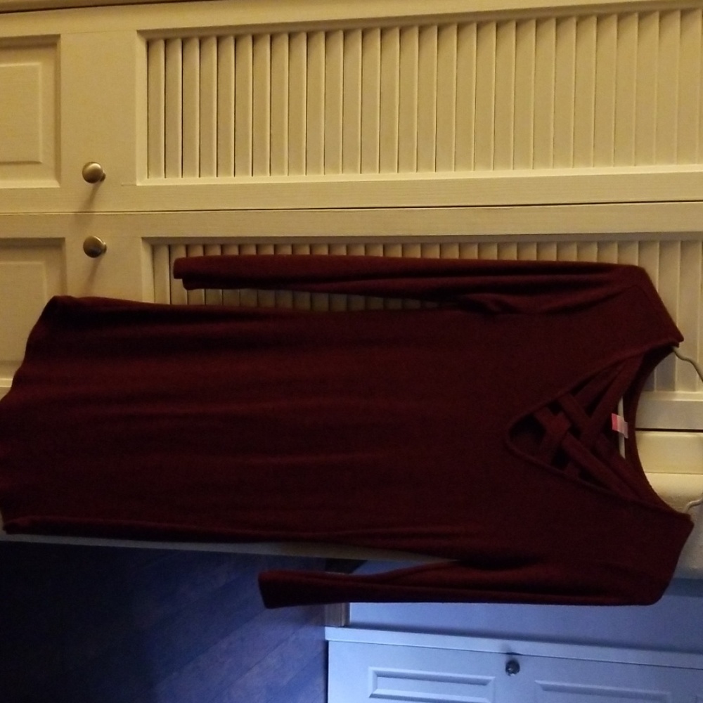 Loose long sleeve bungurdy dress